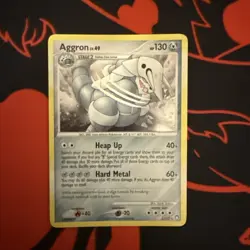 Pokemon TCG Aggron Diamond & Pearl Mysterious Teasures Holo Rare Card 1/123 - Image 1