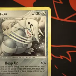 Pokemon TCG Aggron Diamond & Pearl Mysterious Teasures Holo Rare Card 1/123 - Image 3