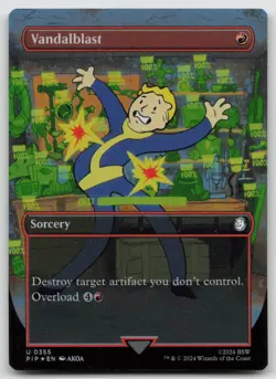 Vandalblast (Borderless) PIP #355 U Foil NM - Image 1