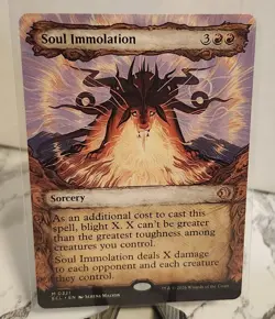 Soul Immolation MINT Showcase 321 Lorwyn Eclipsed ECL MTG Mythic Unplayed Reg NM - Image 1