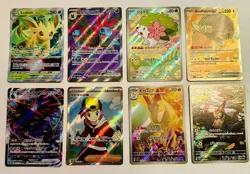 Pokemon Lot of 8 Illustration & Full Art Ultra Rare’s: Leafeon, Rapidash etc. - Image 1