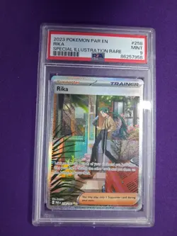 Pokemon TCG 2023 Paradox Rift RIKA 258/182 Full Art Trainer PSA 9 MINT - Image 1