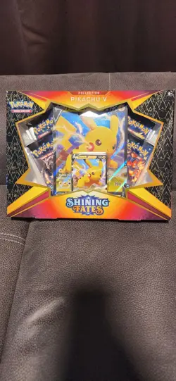Pokemon TCG Shining Fates Pikachu V Collection Box Factory Sealed Brand New - Image 1
