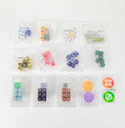Pokemon TCG Dice / Damage Counter Sets x 10 Vstar Marker Bundle (All Different) - Image 1