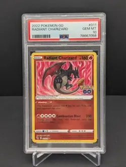 Radiant Charizard #011/078 Pokemon GO - PSA 10 Gem Mint - Image 2