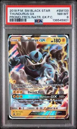 Pokemon TCG - PSA 8 - Thundurus GX - SM133 Promo - Image 1