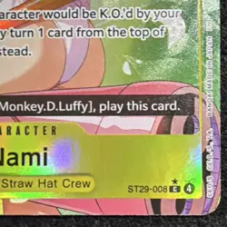 Nami ST29-008 Alternate Art One Piece CCG Bandai - Image 2