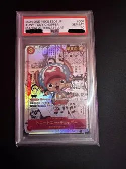 One Piece TCG - Tony Tony Chopper EB01-006 Manga Alt. Art PSA 10 giapponese- - Image 1
