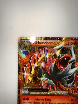 Pokemon TCG Mega-Houndoom-EX Holo Rare Card Breakthrough 22/162 LP - Image 2