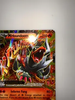 Pokemon TCG Mega-Houndoom-EX Holo Rare Card Breakthrough 22/162 LP - Image 3