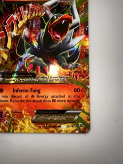 Pokemon TCG Mega-Houndoom-EX Holo Rare Card Breakthrough 22/162 LP - Image 4