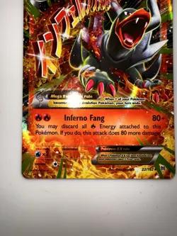 Pokemon TCG Mega-Houndoom-EX Holo Rare Card Breakthrough 22/162 LP - Image 5