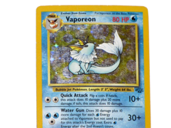 Vaporeon 12/64 Pokemon Base Jungle Set Card Holofoil 1999 Rare - Image 2