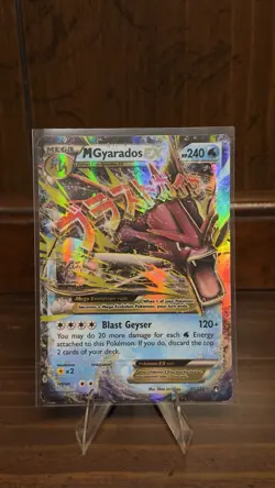 Pokemon TCG 2016 XY Breakpoint Mega M Gyarados EX Ultra Rare Holo Card 27/122 - Image 1
