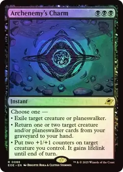 MTG FOIL Archenemy's Charm - Edge of Eternities #088 - Image 1
