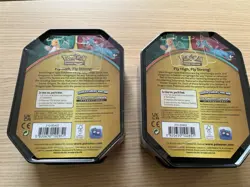 (2) SEALED Pokemon TCG 3 Pack Tins LOST ORIGINS SILVER TEMPEST DRAGONITE PROMO - Image 2