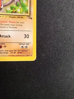 Pokemon TCG Aerodactyl Fossil Card 16/62 Unlimited Rare LP - Image 5