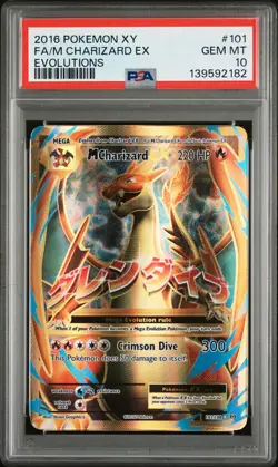 Pokemon M Charizard EX 101/108 - PSA 10 Gem Mint - Evolutions Mega Charizard XY - Image 1