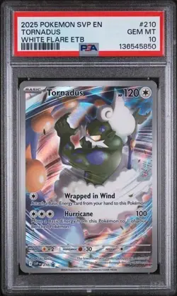 Pokemon TCG - PSA 10 - 2025 Pokemon SVP EN Tornadus White Flare ETB - Image 1