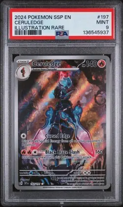 Pokemon TCG - PSA 9 - 2024 Pokemon SSP EN Ceruledge Illustration Rare - Image 1