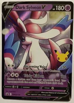 Pokemon TCG Dark Sylveon V Holo Promo Celebrations SWSH134 2021 - Image 1