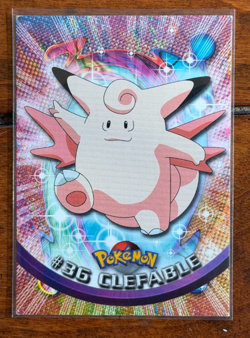 1999 Topps Pokemon Clefable #36 TV Animation Series Blue Logo 1st Series - Image 1