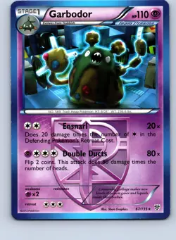 Pokemon tcg: Plasma Storm Garbodor (Team Plasma) (67) #67/135 Rare,Regular .VO5 - Image 1