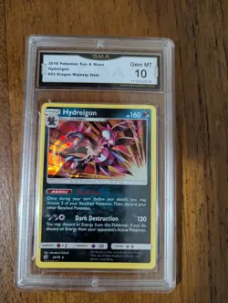 Pokemon Hydreigon Holo #33/70 Dragon Majesty 2018 - GMA 10 Mint - Image 1