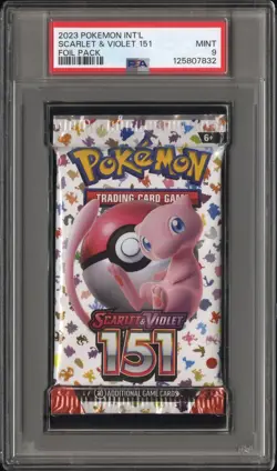 PSA 9 Mint Pokemon Scarlet & Violet 151 Sealed Foil Booster Pack English - Image 1