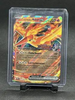 Pokemon TCG Team Rockets Moltres EX Destined Rivals 031/182 Stamped UPC Promo - Image 1