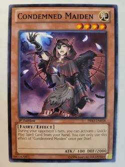 1x (LP) Condemned Maiden - PRIO-EN038 - Common - 1st Edition YuGiOh - Image 1