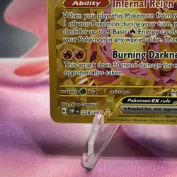 Pokemon TCG Charizard EX Hyper Rare Holo Card 228/197 Sv03: Obsidian Flames NM - Image 5