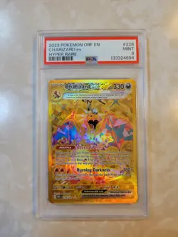 Pokemon TCG Charizard EX 2023 Obsidian Flames Holo Hyper Rare Card 228/197 SV03 - Image 1