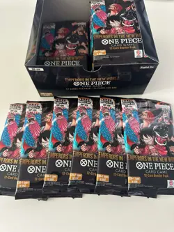 OnePiece 6x OP-09 Booster Packs Emperors In The New World (Bandai Box-Read DESC) - Image 1