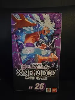 Brand New Sealed One Piece TCG: Purple/Black Monkey D. Luffy Deck ST-26 English - Image 1
