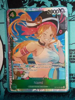 One Piece TCG-OP14-031 Nami Alt Art and Common set-Azure Sea's Seven-Mint - Image 3