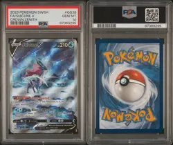 2023 Pokemon Sword & Shield Crown Zenith Suicune V #GG38 Full Art PSA 10 - Image 3