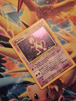 Mewtwo Holo Rare Pokemon Card, Base Set, 10/102 - Image 3