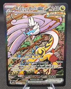 2025 POKEMON SV PRISMATIC EVOLUTIONS - PRE EN #166/131 RAGING BOLT EX - Image 1