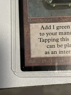 Magic the Gathering 1993 Mox Emerald Limited Edition Beta Rare CGC Authentic - Image 2