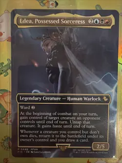 Edea, Possessed Sorceress (Borderless) - Commander: Final Fantasy Magic MTG - Image 1