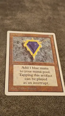 Mtg Unlimited Mox Sapphire Heavily Played - Image 1