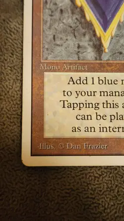Mtg Unlimited Mox Sapphire Heavily Played - Image 3