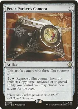 Spider-Man Peter Parker Camera R 0171 Rare MTG Universes Beyond - Image 1