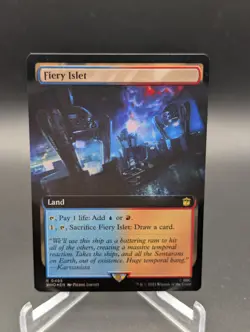 Fiery Islet (Extended Art) Universes Beyond: Doctor Who Foil - Image 1