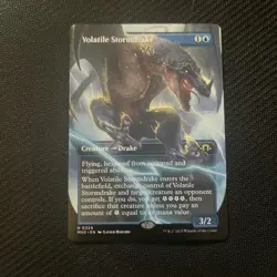 Volatile Stormdrake (Borderless) Modern Horizons 3 Regular - Image 1