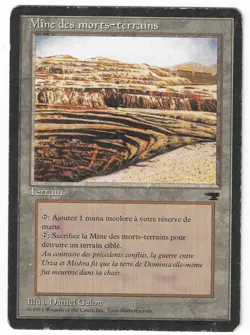 ►Magic-Style◄ MTG - Strip Mine - French Renaissance FBB - Played - Image 1