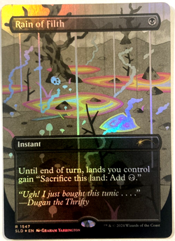 MTG Rain Of Filth *RAINBOW FOIL* Secret Lair Drop 1547 NM - Image 1