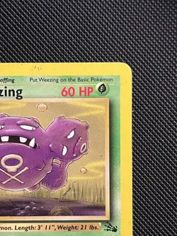 Weezing 45/62 - Fossil Set - Unlimited Uncommon Pokemon Card - Light Play - Image 5