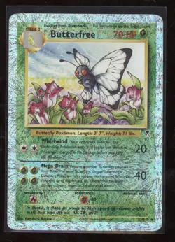 2002 Pokemon Legendary Collection Butterfree Reverse Holo Rare #21/110 - Image 1